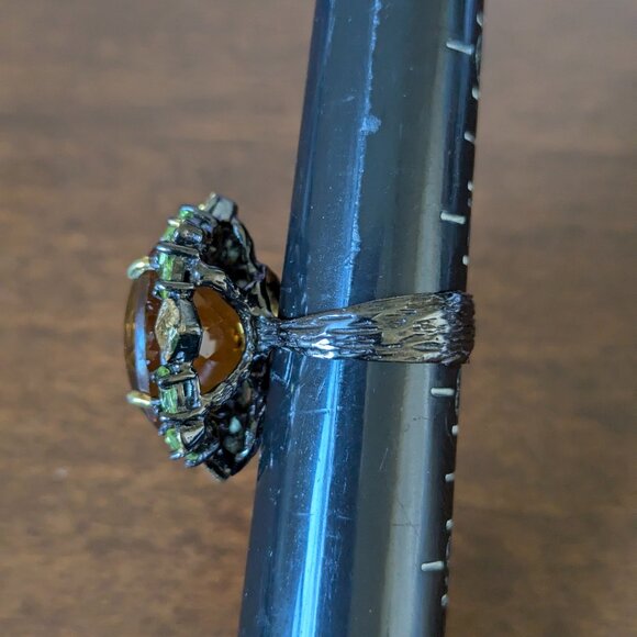 Ring Citrine Peridot Garnet Size 7.5 - STUNNING! - Picture 4 of 7